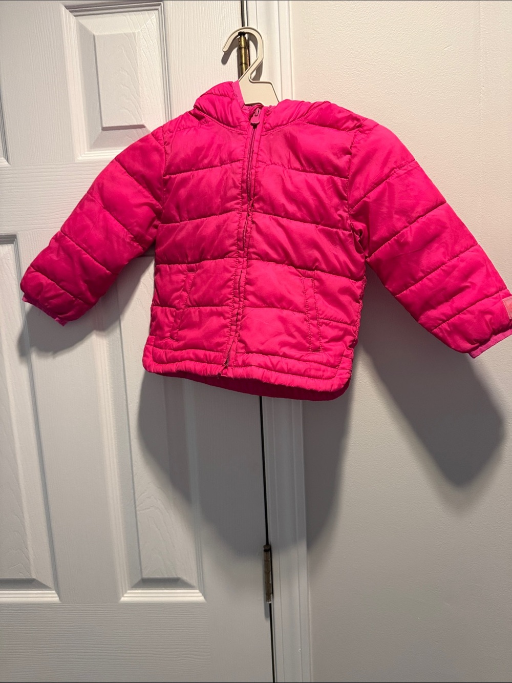 GAP Hot Pink Hooded Puffer Jacket